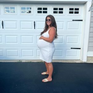 White Knit Dress